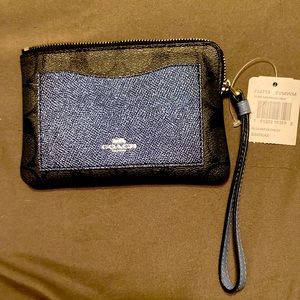 Coach Signature PVC Wristlet